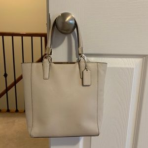 Coach genuine leather small tote bag